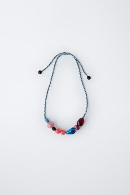 ZARA ОЖЕРЕЛЬЕ С КАМНЯМИ, РАЗНОЦВЕТНЫЙ
