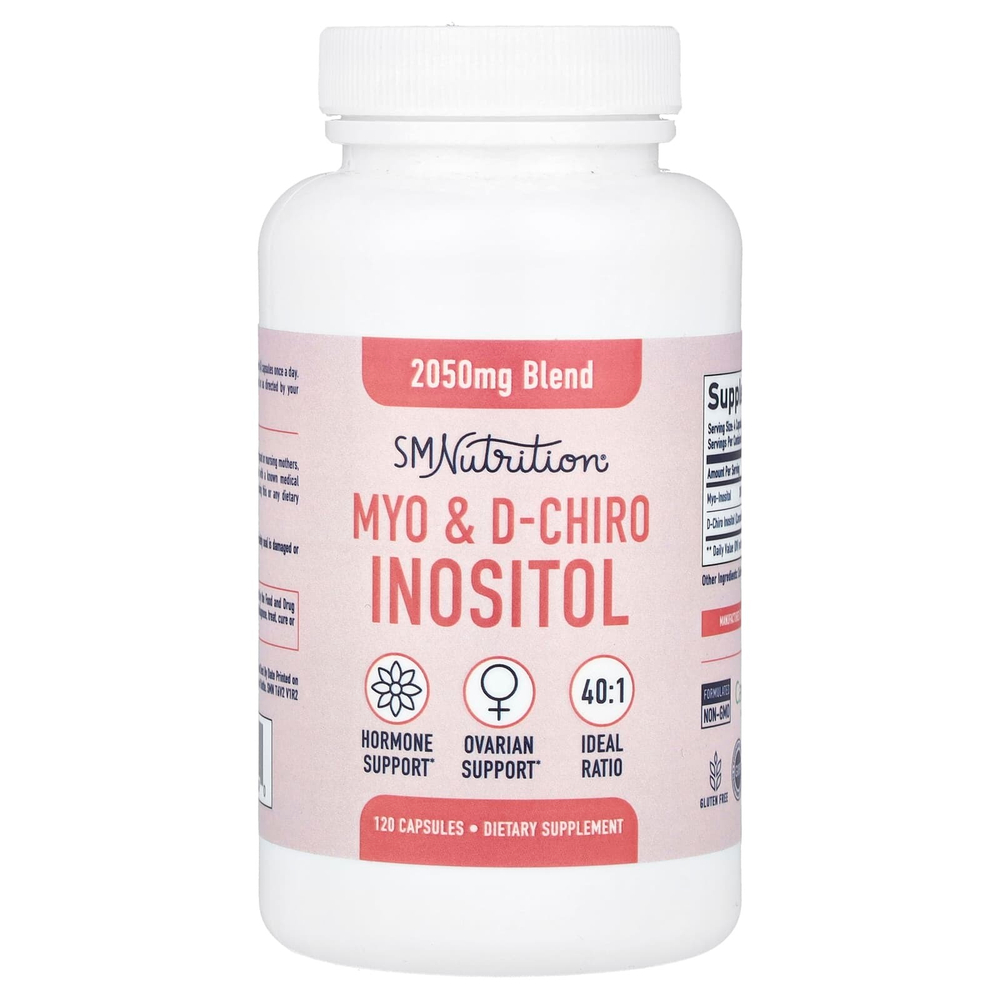 SMNutrition, MYO и D-хироинозитол, 120 капсул