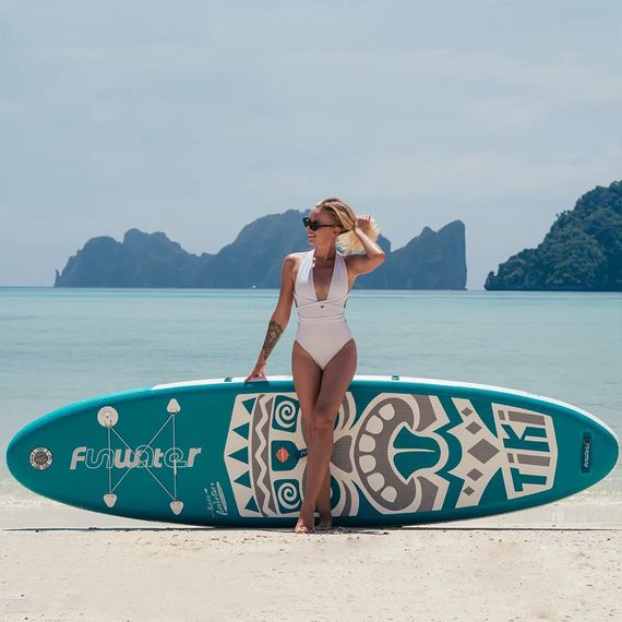 Надувная SUP-доска Funwater FW04A 320x83x15 см полный комплект