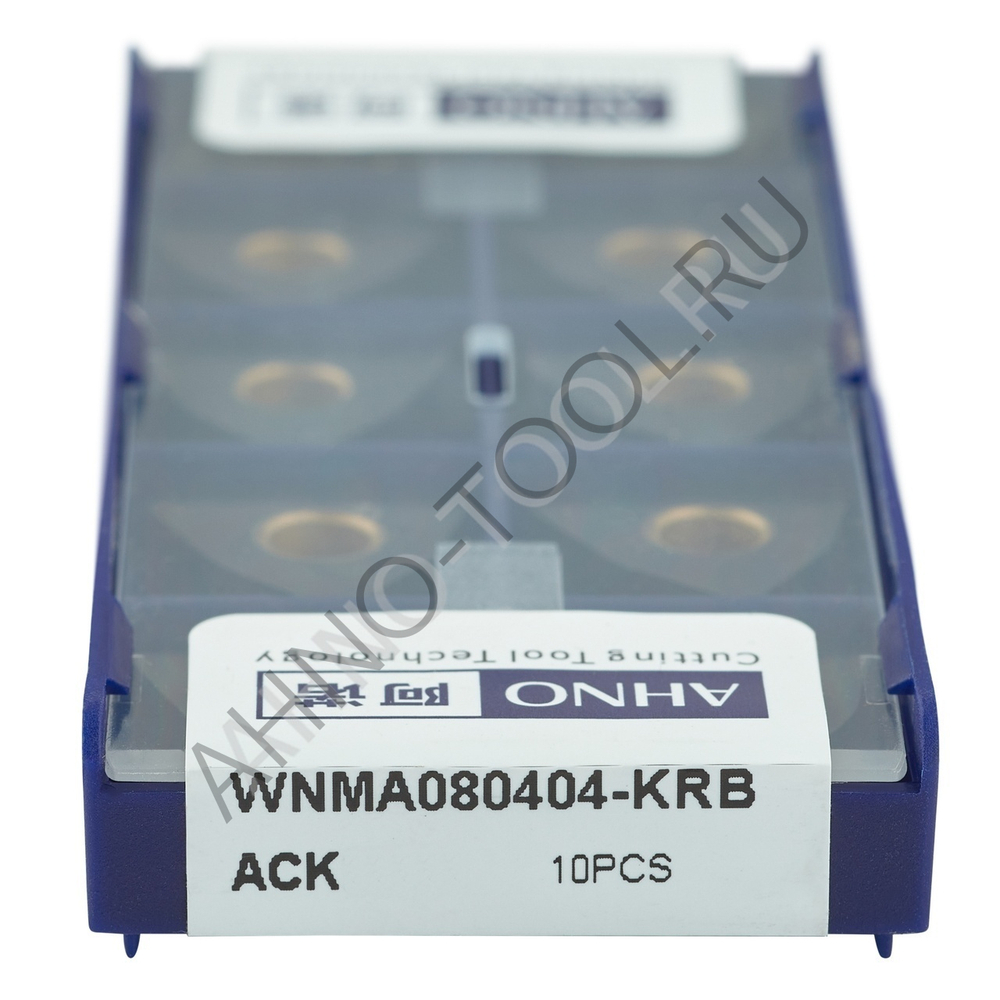 Пластина твердосплавная ISO WNMA080404-KRB ACK10E AHNO по чугуну, чистовая