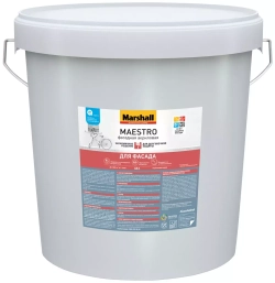 Краска фасадная акриловая Marshall Maestro глубокоматовая база BC 18 л