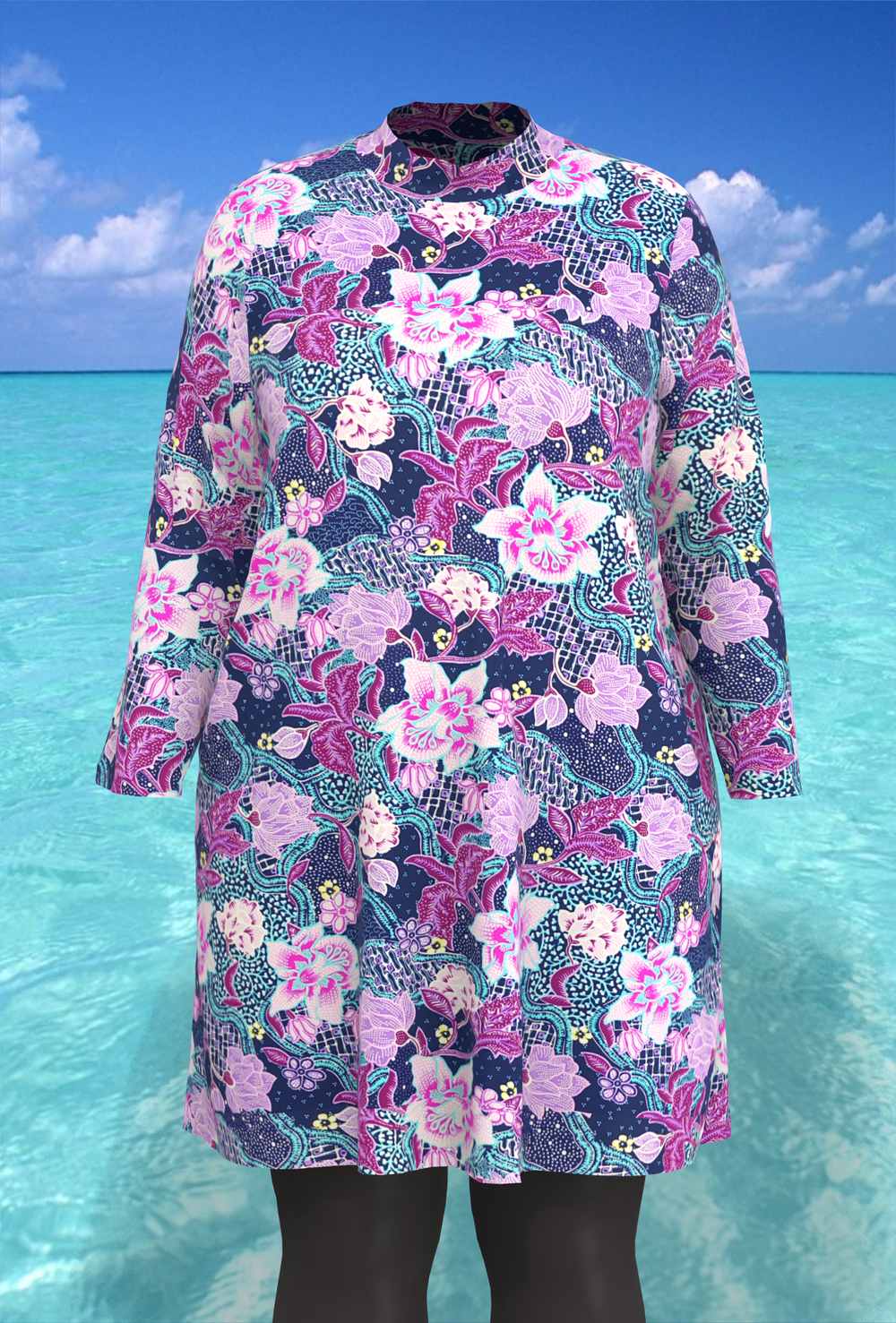 Купальный топ 17260 сиреневый