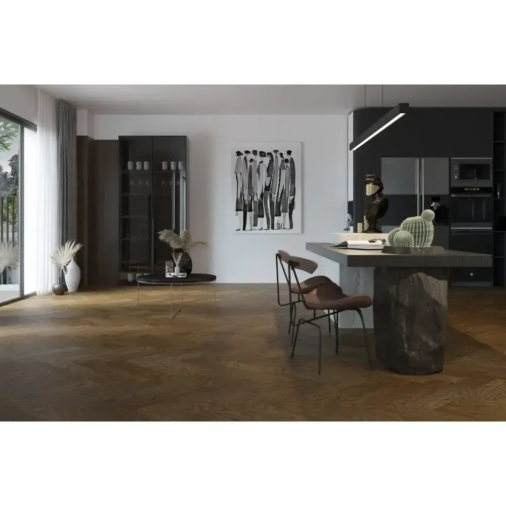 Fargo Quartz Parquet Английская Елка Дуб Брауни, 1,936 м²