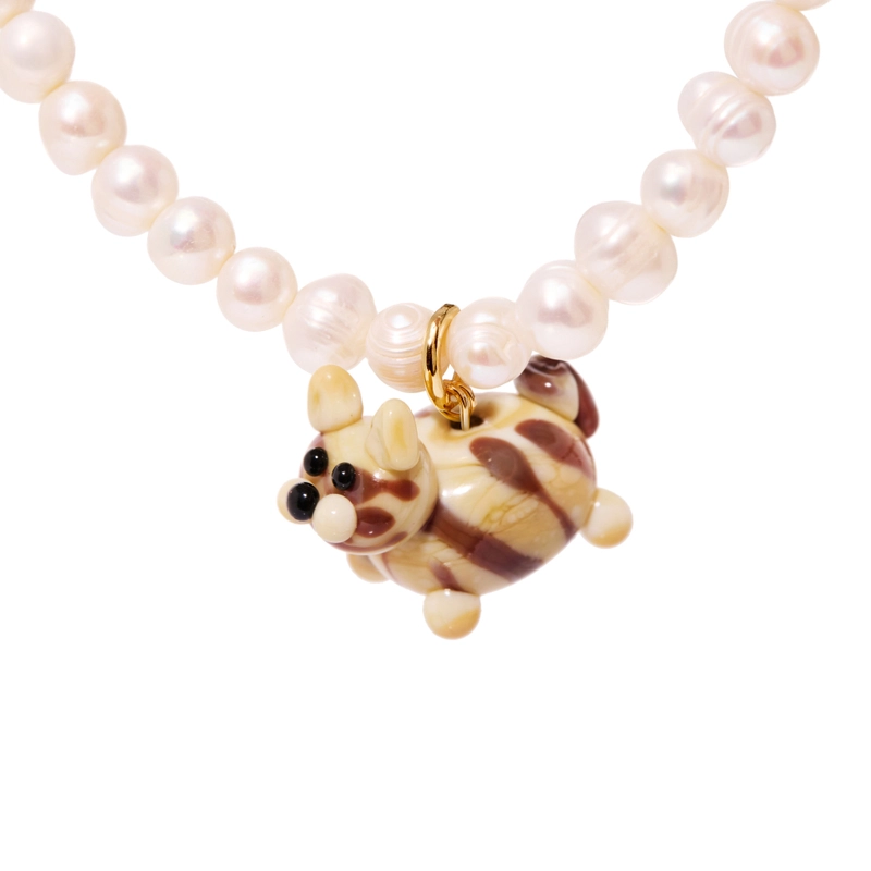 Колье Мой Любимый Пушистик с Жемчугом – Кошка