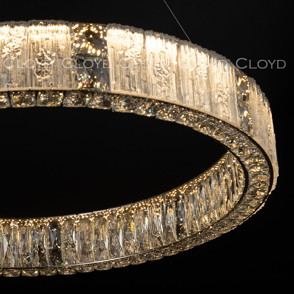 Люстра Cloyd RADIANTA C1 / Ø80 см - никель (арт.11259)