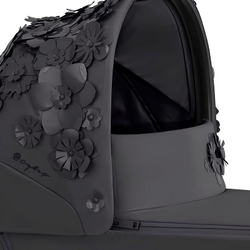 Коляска 2 в 1 Cybex Priam IV Rosegold Dream Grey (Simply Flowers Grey)