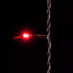 Светодиодный занавес 2*2 м., 400 красных LED ламп, черный провод ПВХ, LTC (PCL402-11-2R)