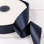 Лента Атласная 3,8см х 110м Полиэстер класс А (Черный)