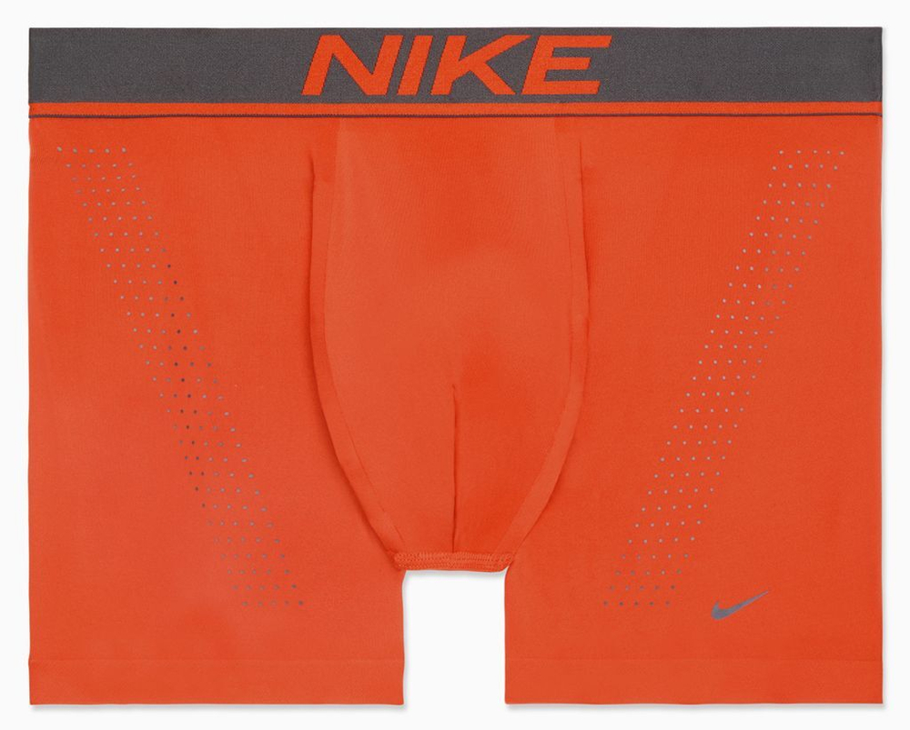 Мужские спортивные боксеры Nike Dri-Fit Elite Micro Trunk 1P - team orange/dark smoke grey