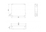 Патч-панель Hyperline FO-19BX-2U-F0-6xSLT-W120H32-EMP, черная, установка в 19'' стойку