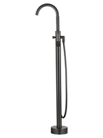 Смеситель для ванны напольного монтажа WONZON & WOGHAND STICK, Темный графит (WW-88649017-BGM)