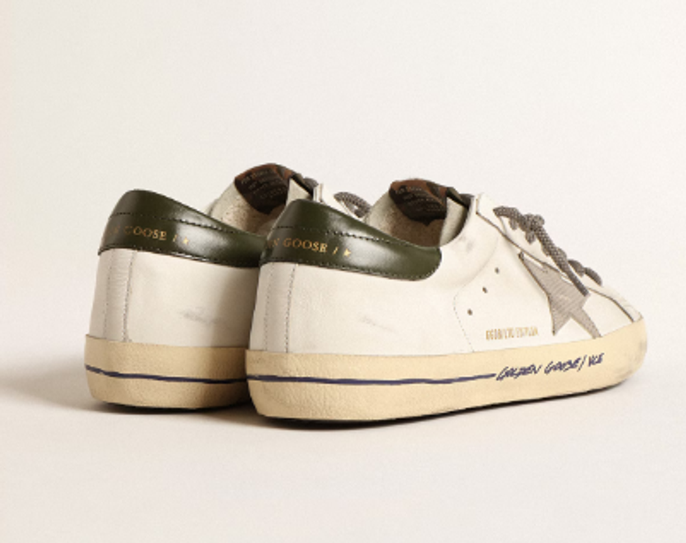 Кеды Мужские Super-Star LTD with croc-print star and green heel tab