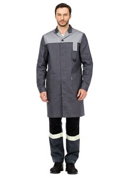 Халат "Технолог" NEW (серый/с.серый)