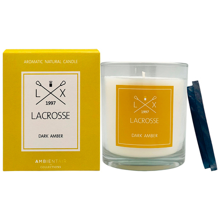 Свеча ароматическая Lacrosse, Dark Amber, 60 ч