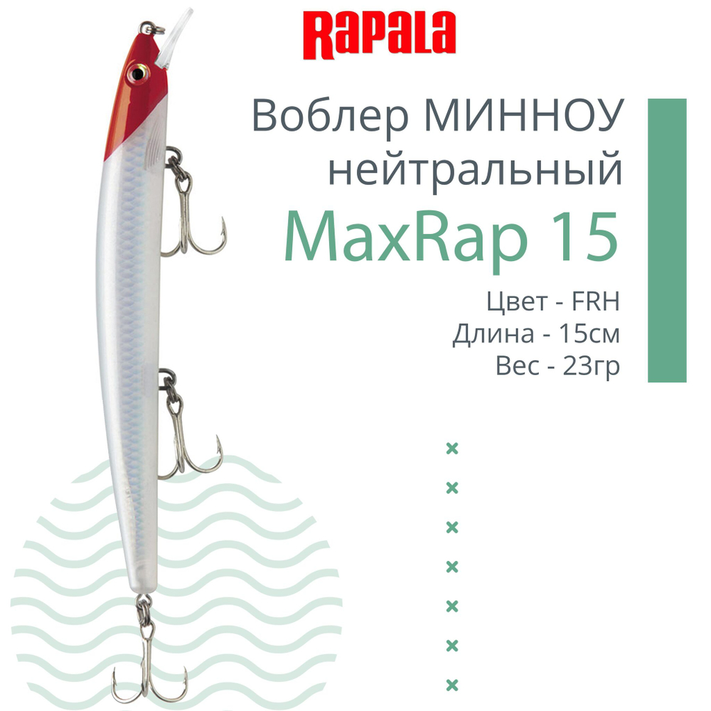 Воблер MaxRap 13, 13см, 15гр, цвет FHC, нейтральный
