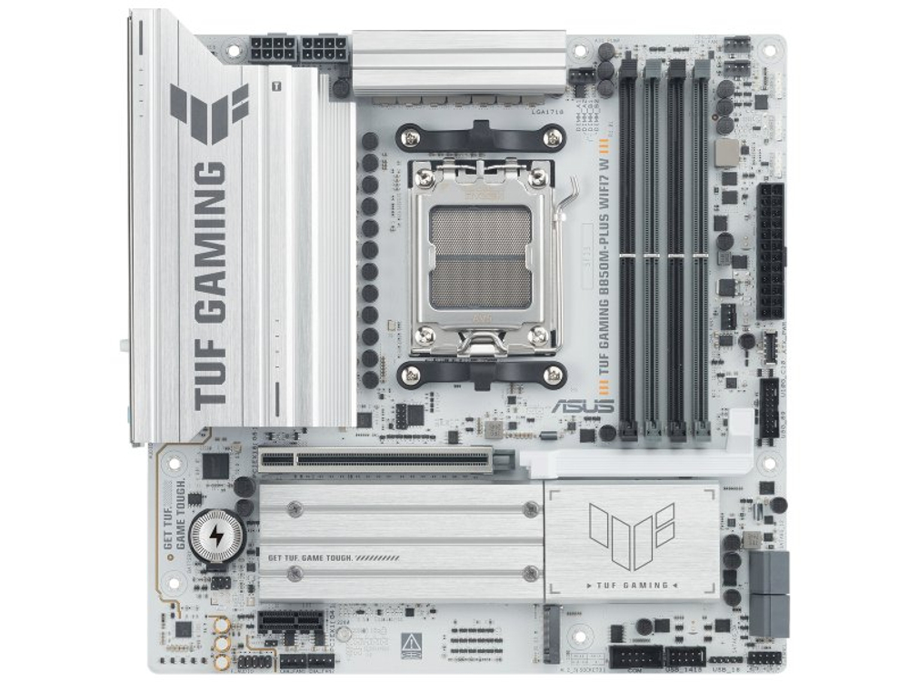 Материнская плата Asus Tuf Gaming B850m-plus Wifi7 W, Socket AM5, AMD B850, mATX, RTL [90MB1MD0-M0EAY0]