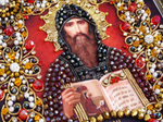 Принт-Ии62 Ткань с нанесенной авторской схемой Святой Кирилл равноапостольный