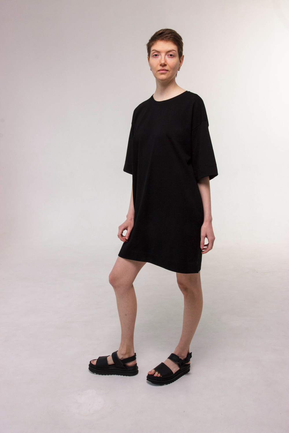 Укороченное платье-футболка | Последние размеры | XS