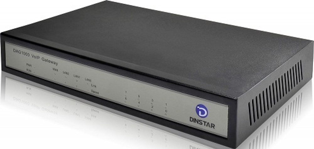 Шлюз VoiceIP  Dinstar DAG1000-8S