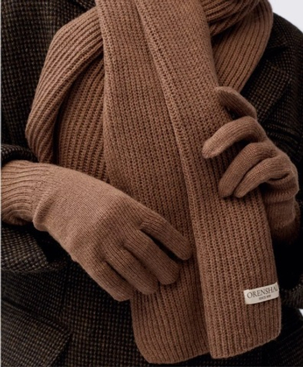 Шарф Ш541-29 темно-бежевый