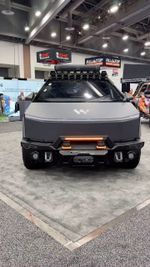 Обвес с платформой на крышу для Tesla Cybertruck 2023+ Тесла Кибертрак доп.свет на крышу стальной бампер защитный тюнинг