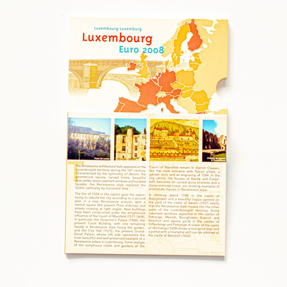 Luxembourg 2008 Year Set + 2 Euro "Berg Castle"