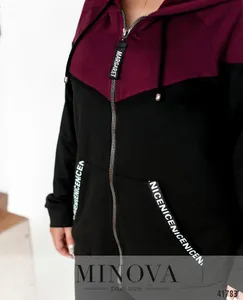 Костюм 17-226-черный-марсала Minova