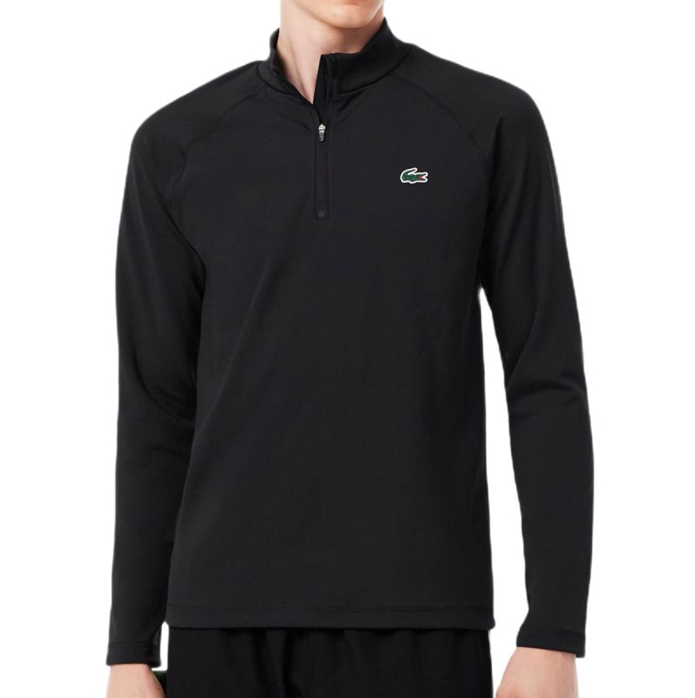 Мужская теннисная кофта Lacoste Training Sport Ultra Dry Midlayer - black
