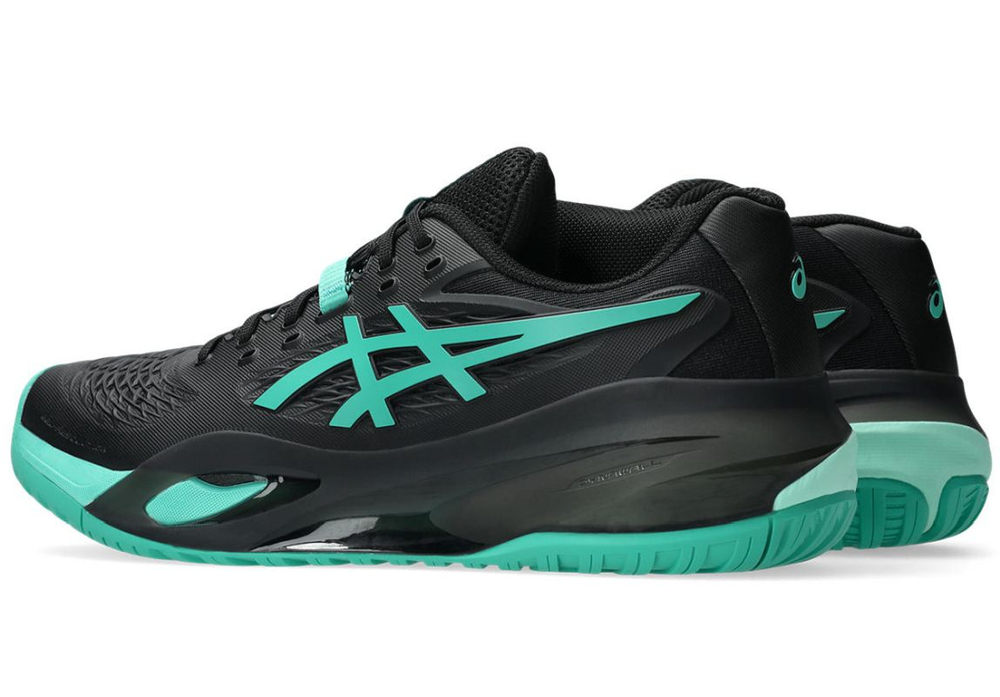 Мужские теннисные кроссовки Asics Gel-Resolution X - black/aurora green