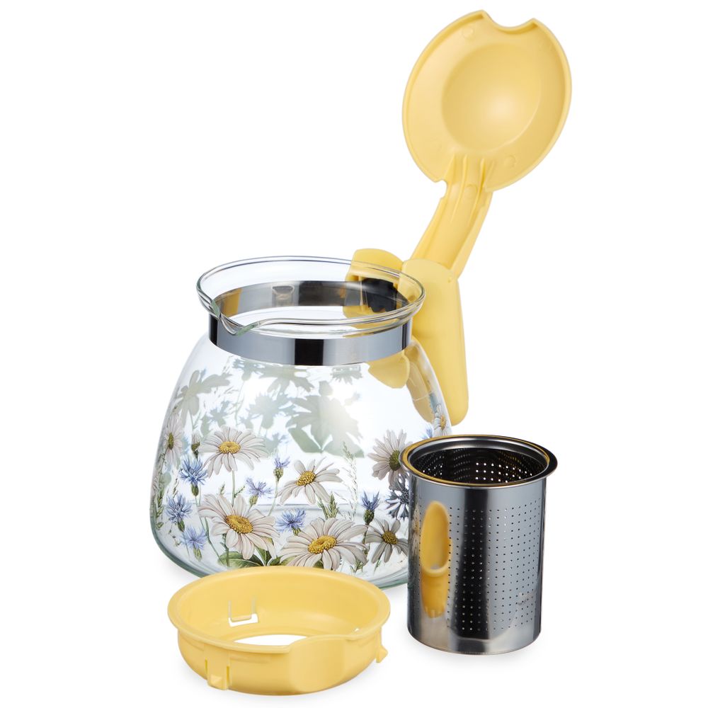 ЗАВАРОЧНЫЙ ЧАЙНИК AGNESS С ФИЛЬТРОМ "ВАСИЛЬКИ" 900 МЛ.