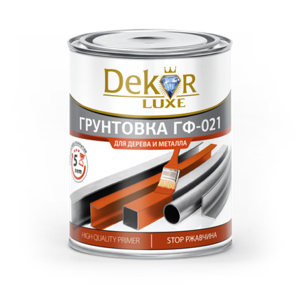 DEKOR LUXE Грунт ГФ-021 Красно-коричневый 6,0кг (Кубанские краски)