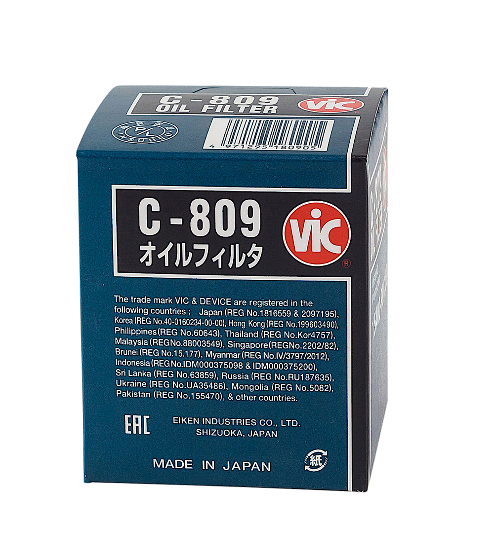 Фильтр масляный Honda 15400-PLC-004 / VIC С-809 / VICC809  ( Eiken Industries )