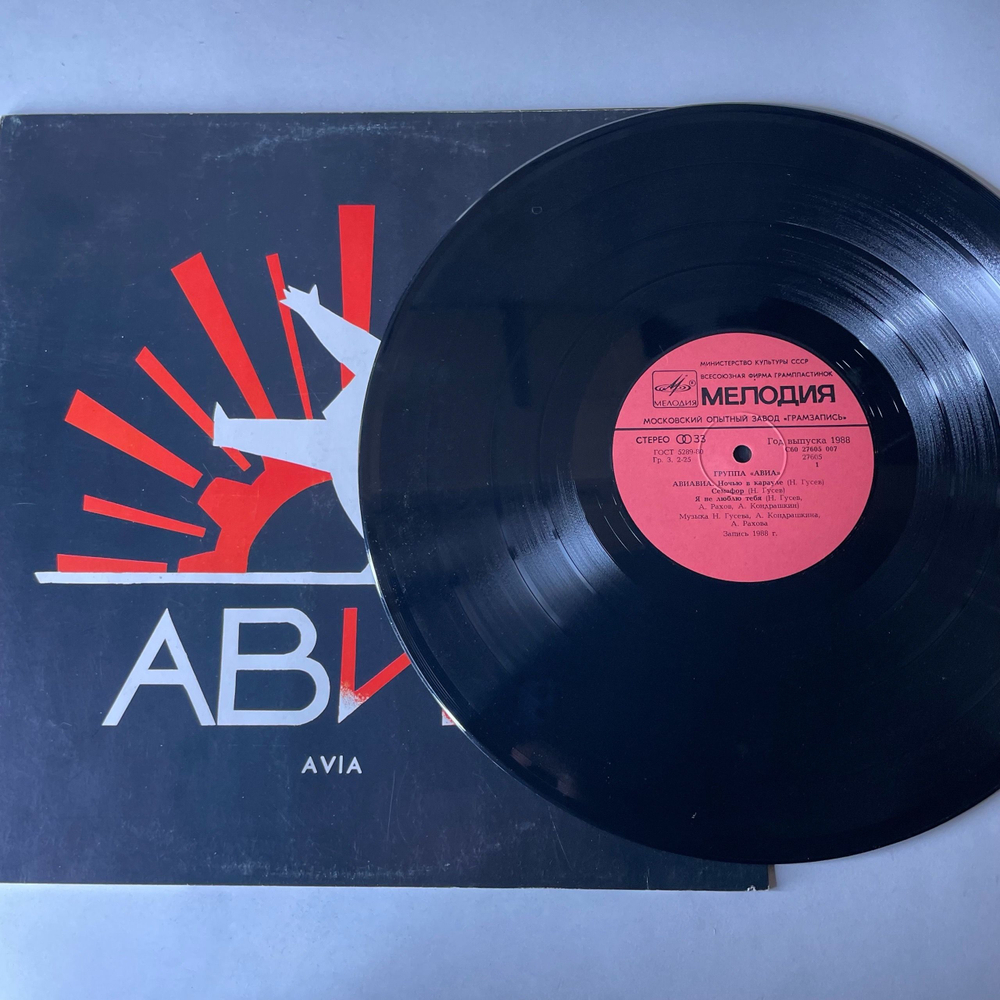 Винтажная виниловая пластинка LP АВИА Всемъ (СССР 1988)