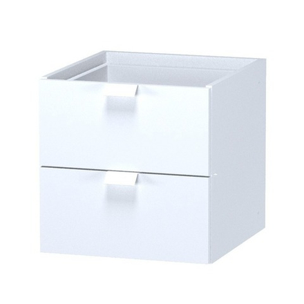 Фора модуль с двумя ящиками, ручка металл, 33*37*33 см, белый