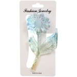 Заколка-краб для волос «Мон Пион», подсолнух, микс 6 цветов, 11см (Блистер)