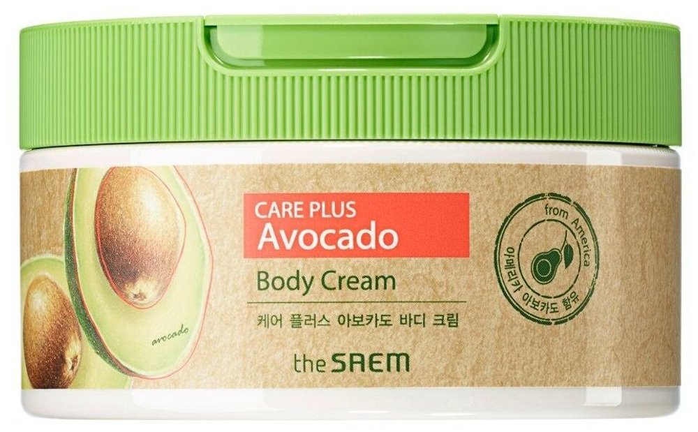 The SAEM Крем для тела с экстрактом авокадо Natural Daily (Care Plus) Avocado Body Cream, 300 мл.