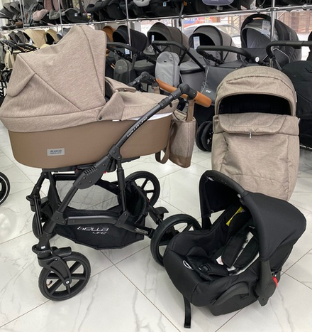 Коляска  BELLA LIFE (3 в 1) (RIKO BASIC) 05 Mokka (коричневый)