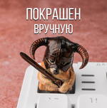 Кастомный кейкап "Собака в шлеме"