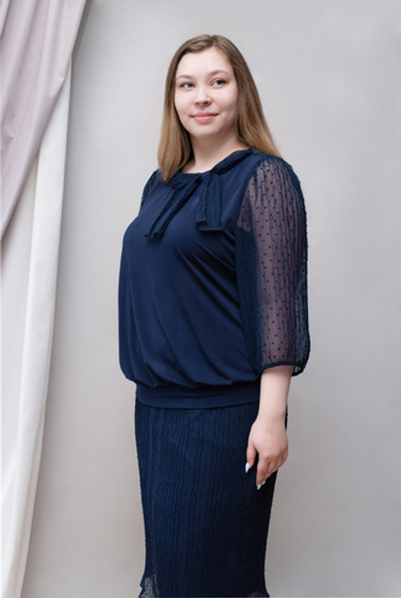 Трикотажная туника 3321зеб