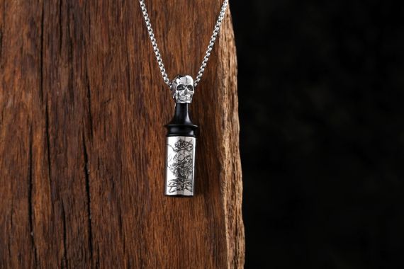 Мундштук Maidan Scull silver