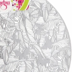 Салфетка плетеная 38см «Бабочки» серебро