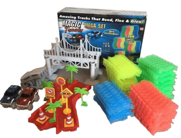 Автотрек-конструктор Magic tracks 360 деталей "Мост" с подсветкой