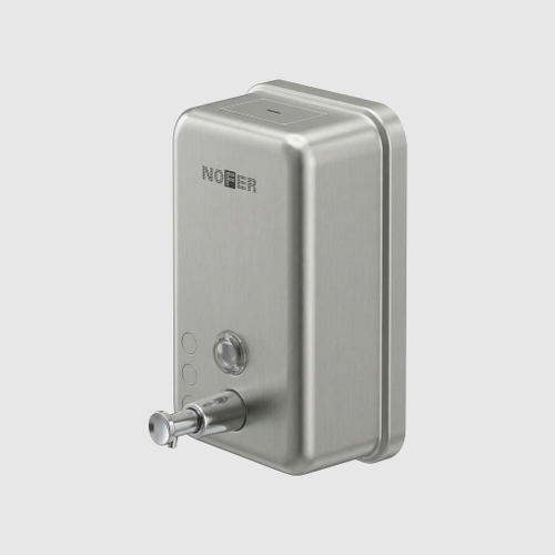 Диспенсер для мыла с кнопкой 1200 мл. нерж. сталь INOX 03041.S матовый