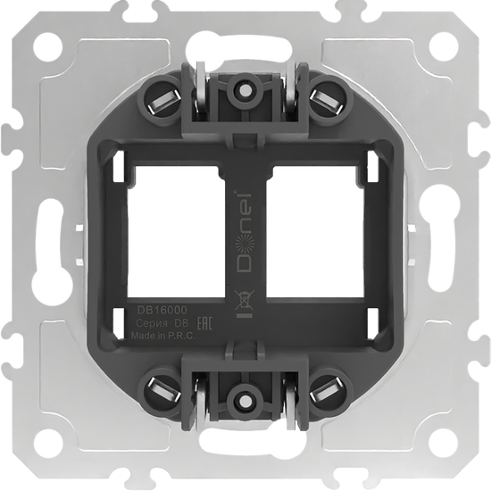 Опорная плата для установки телефонных/компьютерных разъемов (двойная), серия DB