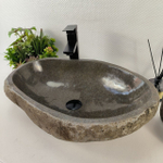 Каменная раковина из речного камня RS-05540 (60*37*15) 0857 из натурального камня