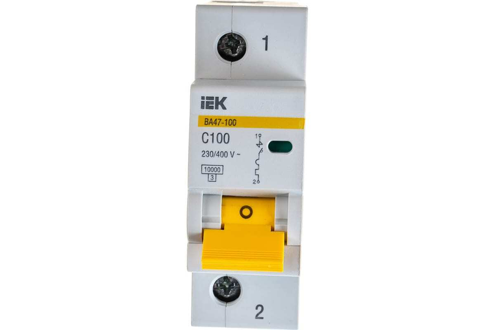 Автоматический выключатель ВА47-100 1Р 100А 10 кА х-ка С IEK
