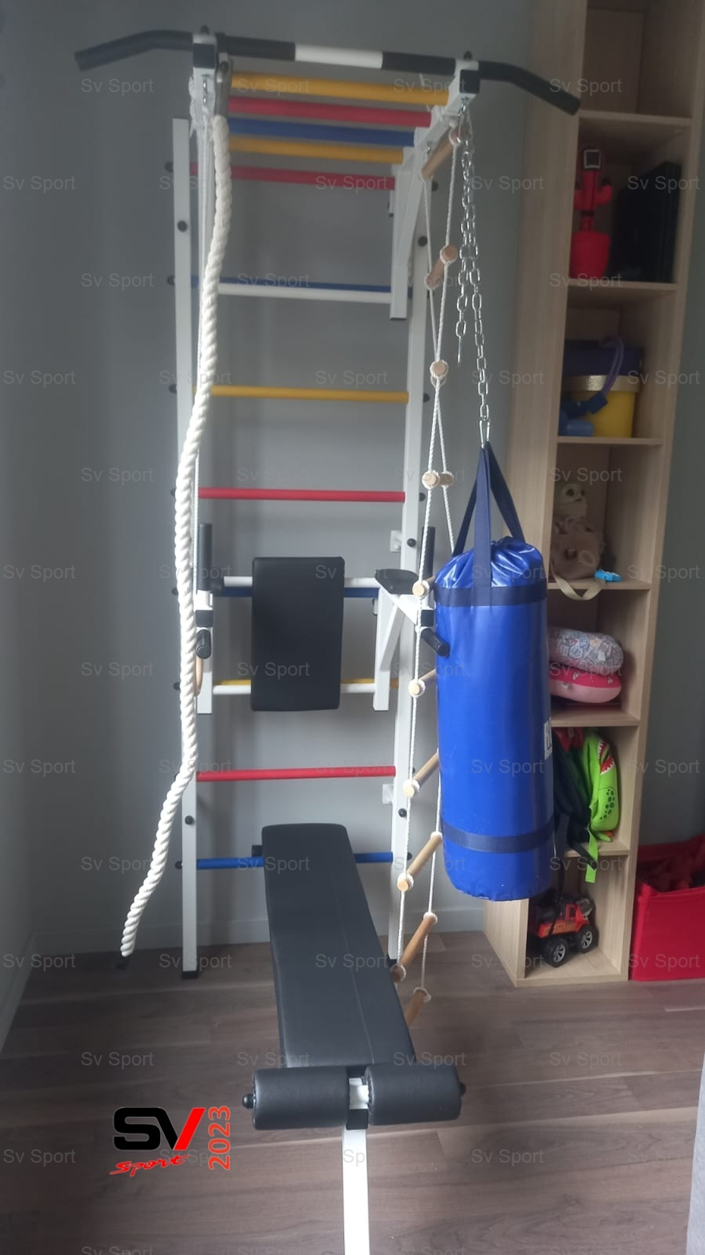 Монтаж шведской стенки Sv Sport в пеноблочные, газоблочные стены