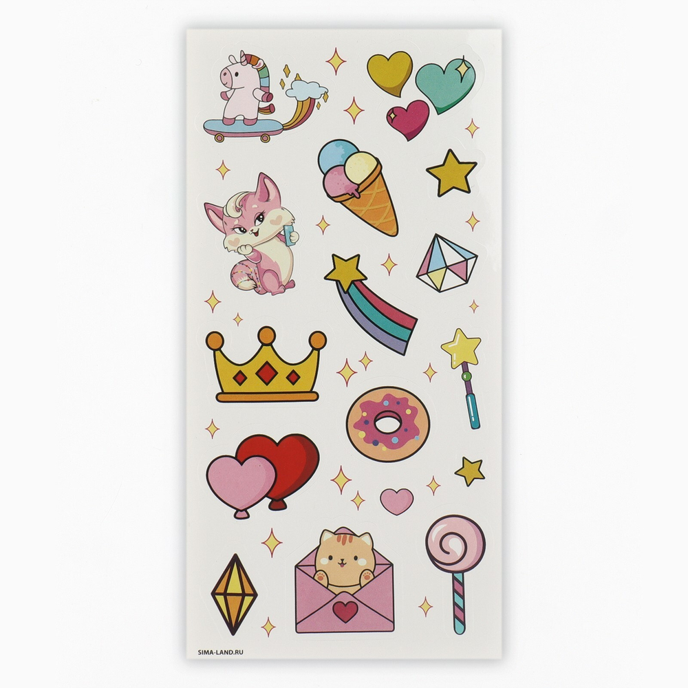 Набор для создания акриловых брелоков с наклейками