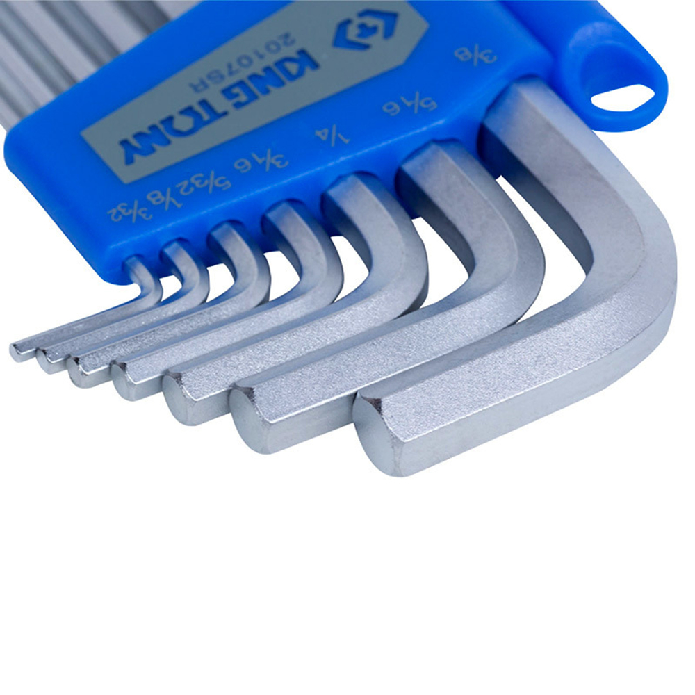 Набор дюймовых шестигранников 3/32&quot;-3/8&quot;, с шаровым окончанием, 7 предметов KING TONY 20107SR