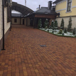 Тротуарная плитка КЛАССИКО Листопад гранит Осень, комплект из 3 видов плит